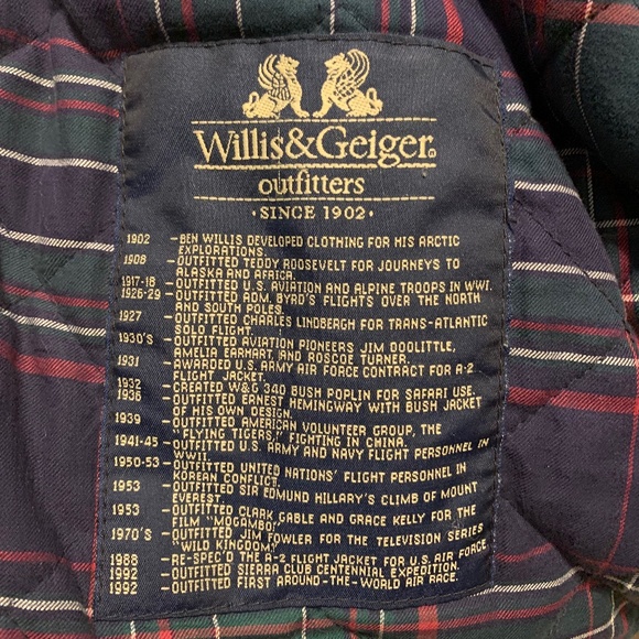 Willis & Geiger Leather Parka with fur Ruff- Size Large - Picture 7 of 8